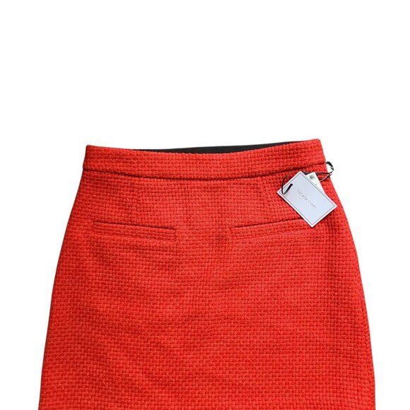 1.State Red Tweed Short Special Occasion Mini Knit Skirt Womens Size 4 - Picture 7 of 15